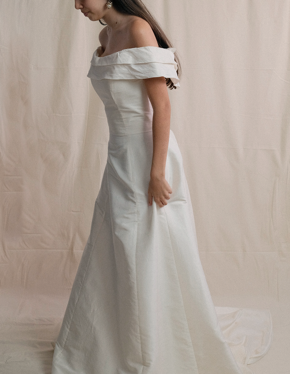 Robe longue de cérémonie vintage - XS/34-36