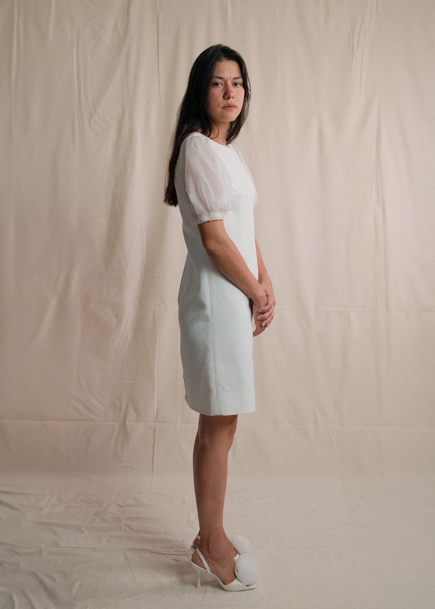 Robe midi Dolce & Gabbana avec manches en organza - M-40/36