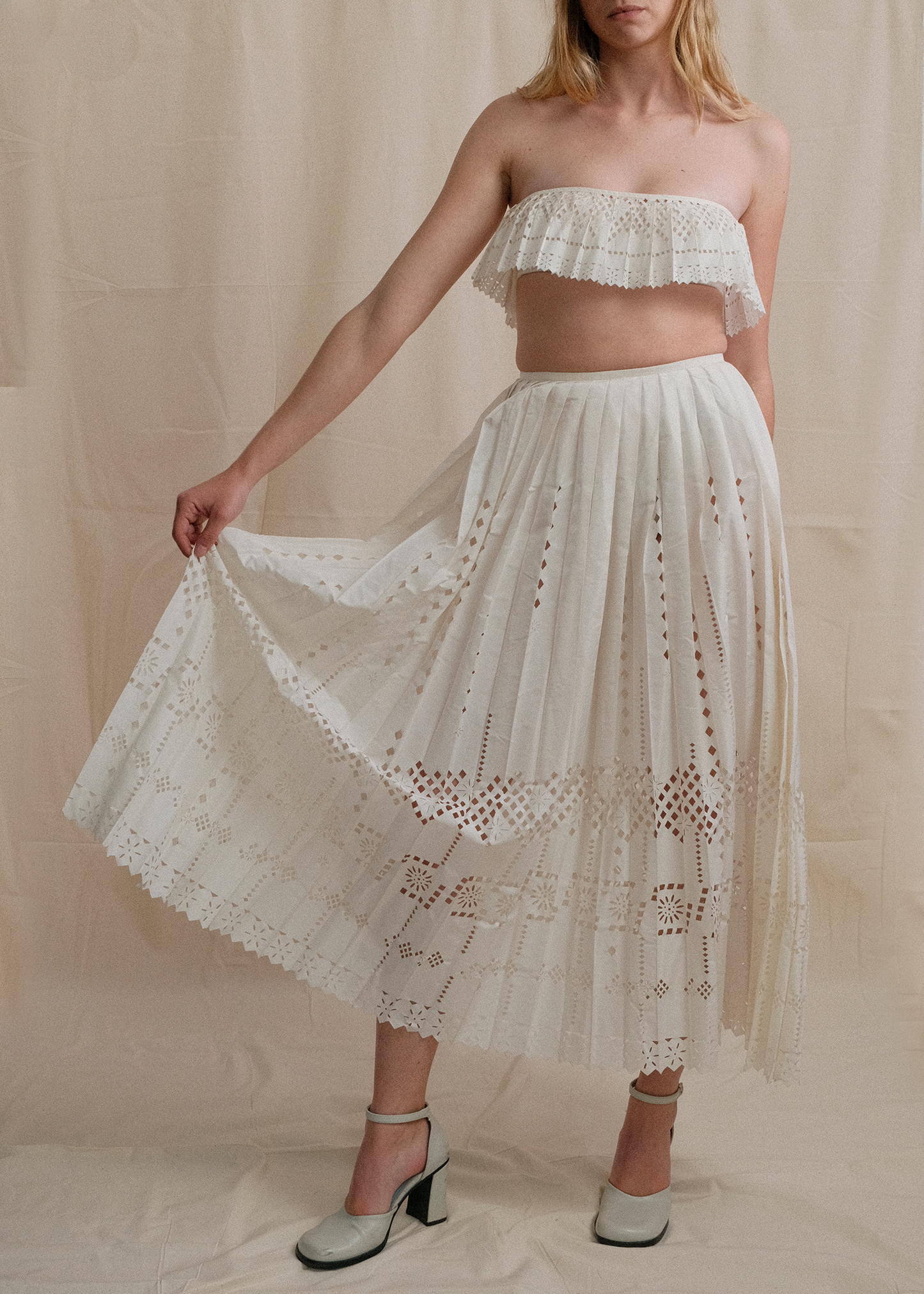 Ensemble estival découpe laser Kenzo Paris - S/36-38