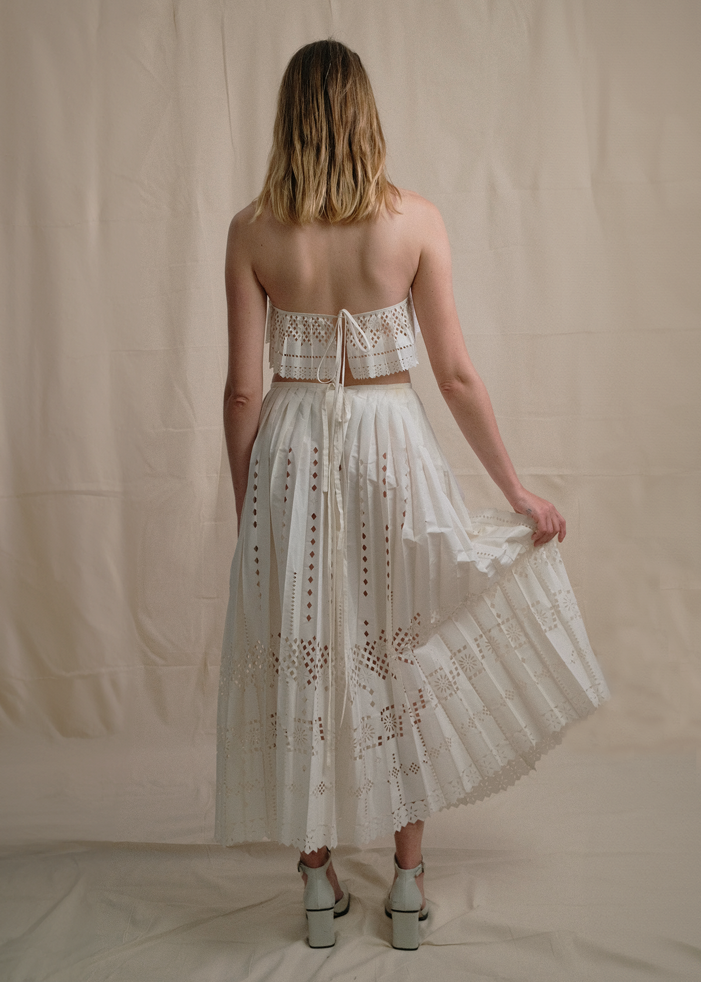 Ensemble estival découpe laser Kenzo Paris - S/36-38